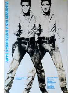 Double Elvis (Silver) by Andy Warhol