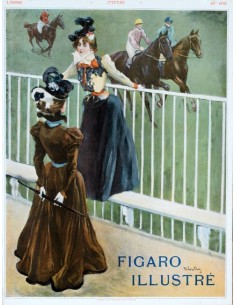 Figaro Illustre - "At the Races" by Wostry 1898