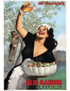 Olio Radino Olive Oil poster 1950